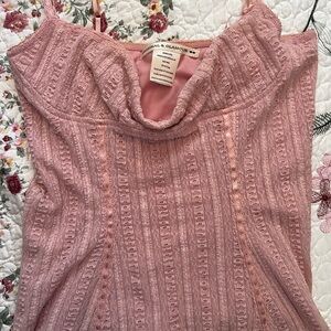 light pink lace top